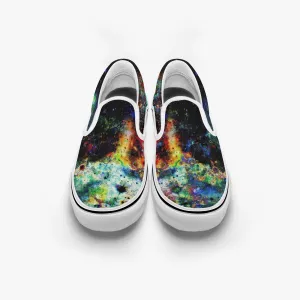 Apoc Split-Style Psychedelic Slip-On Shoes