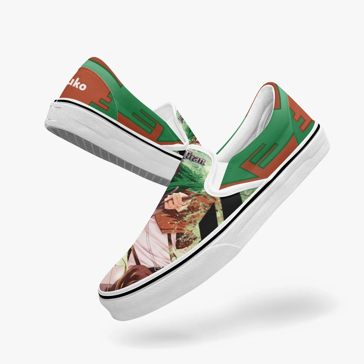 Attack On Titan Levi Ackerman Slip Ons Anime Shoes
