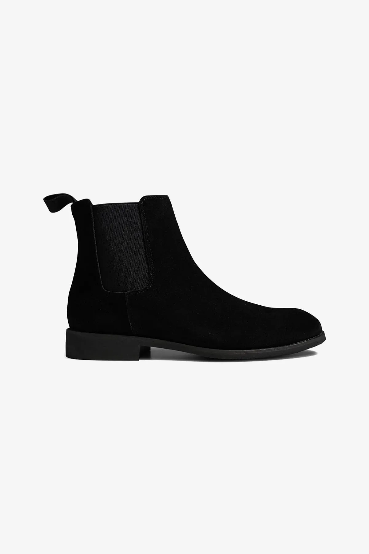 Chelsea Boots - Svart Semsket Skinn