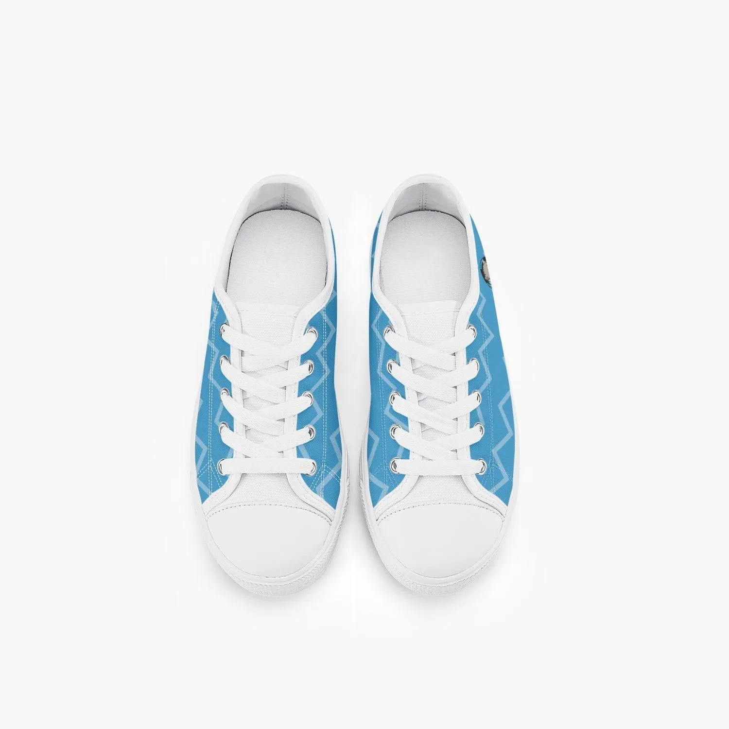Demon Slayer Inosuke Hashibara Kid’s Low-Top Canvas Anime Shoes