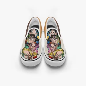 Dragon Ball Z Team Slip Ons Anime Shoes