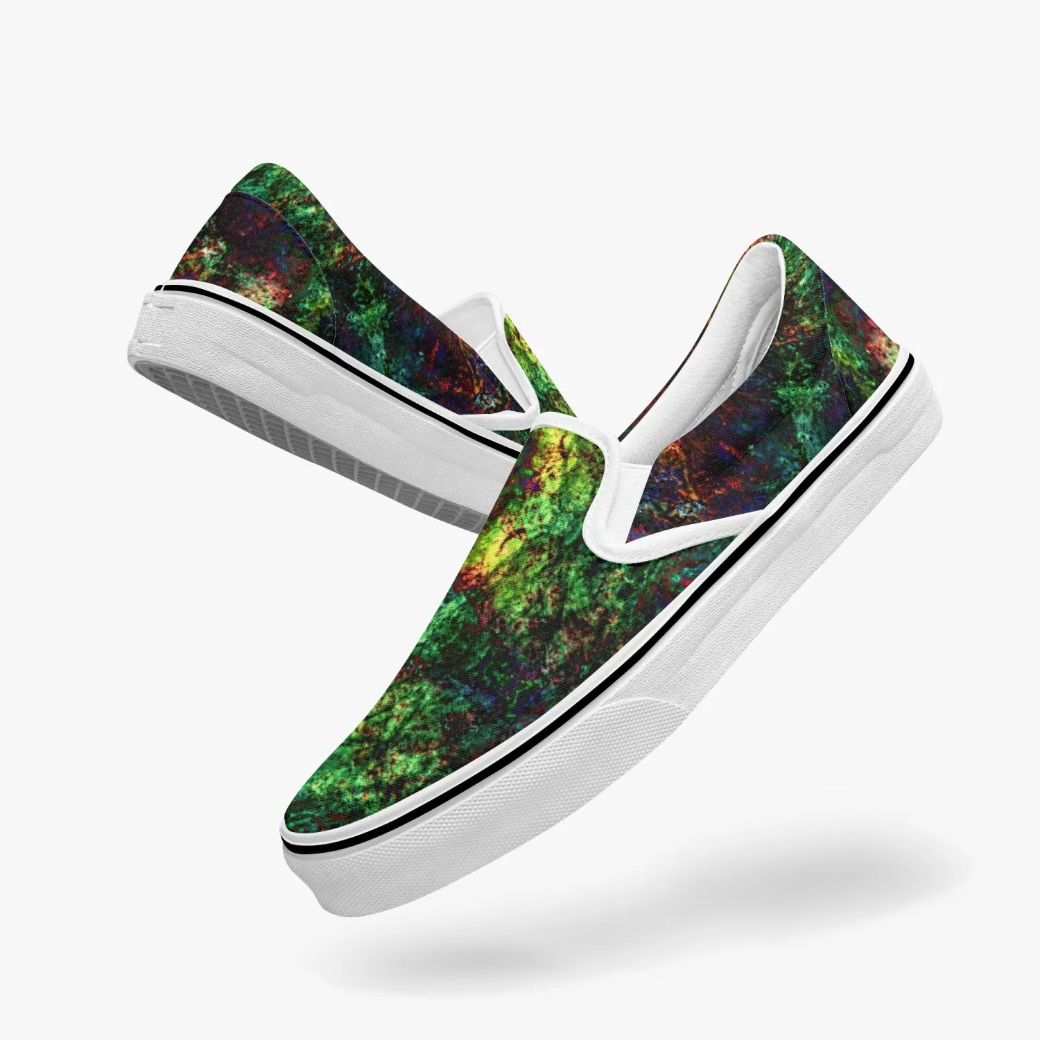 Epsilon Split-Style Psychedelic Slip-On Shoes