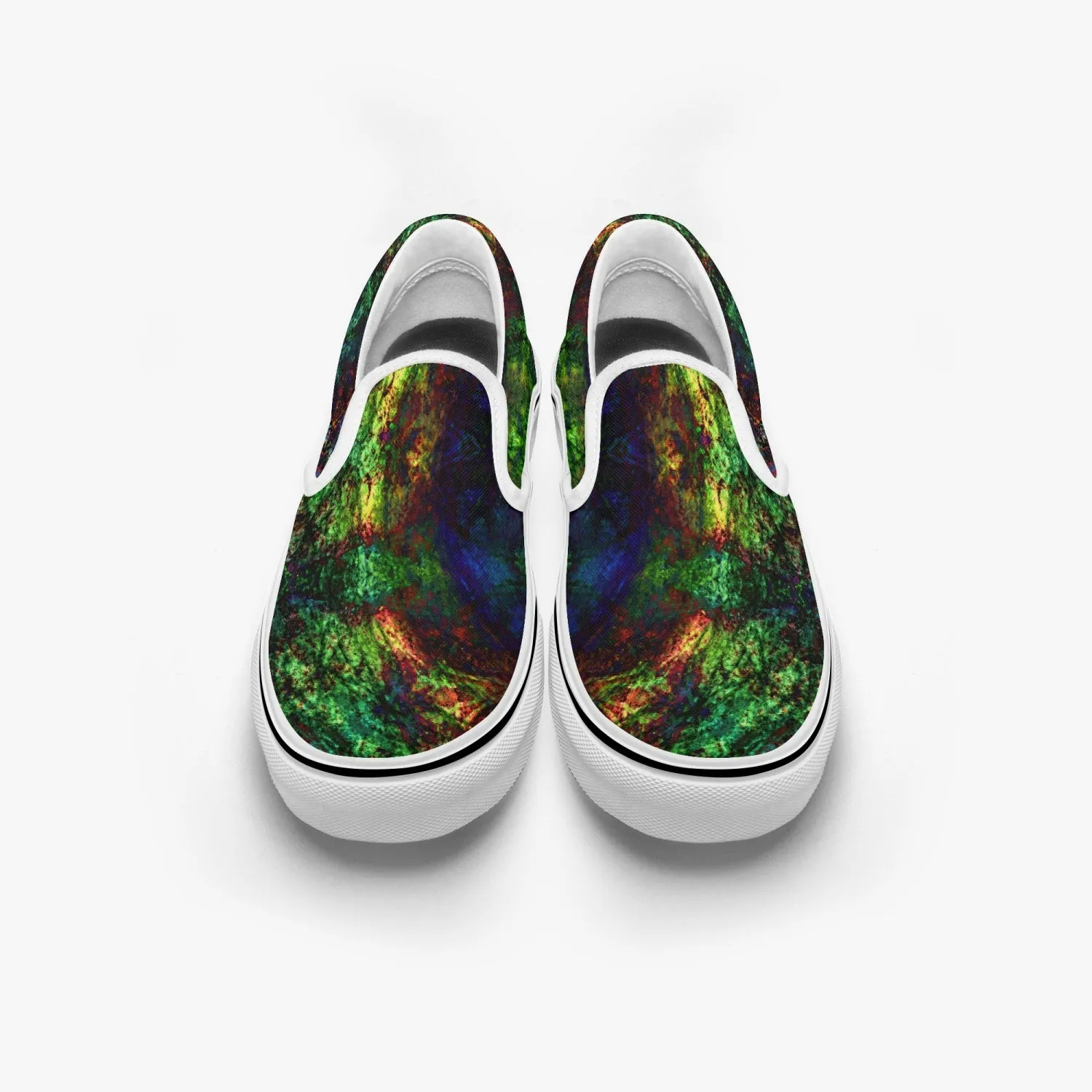 Epsilon Split-Style Psychedelic Slip-On Shoes