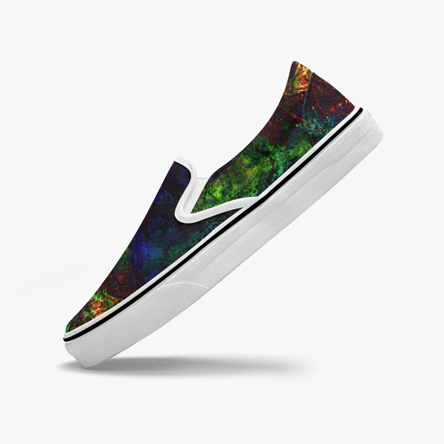Epsilon Split-Style Psychedelic Slip-On Shoes
