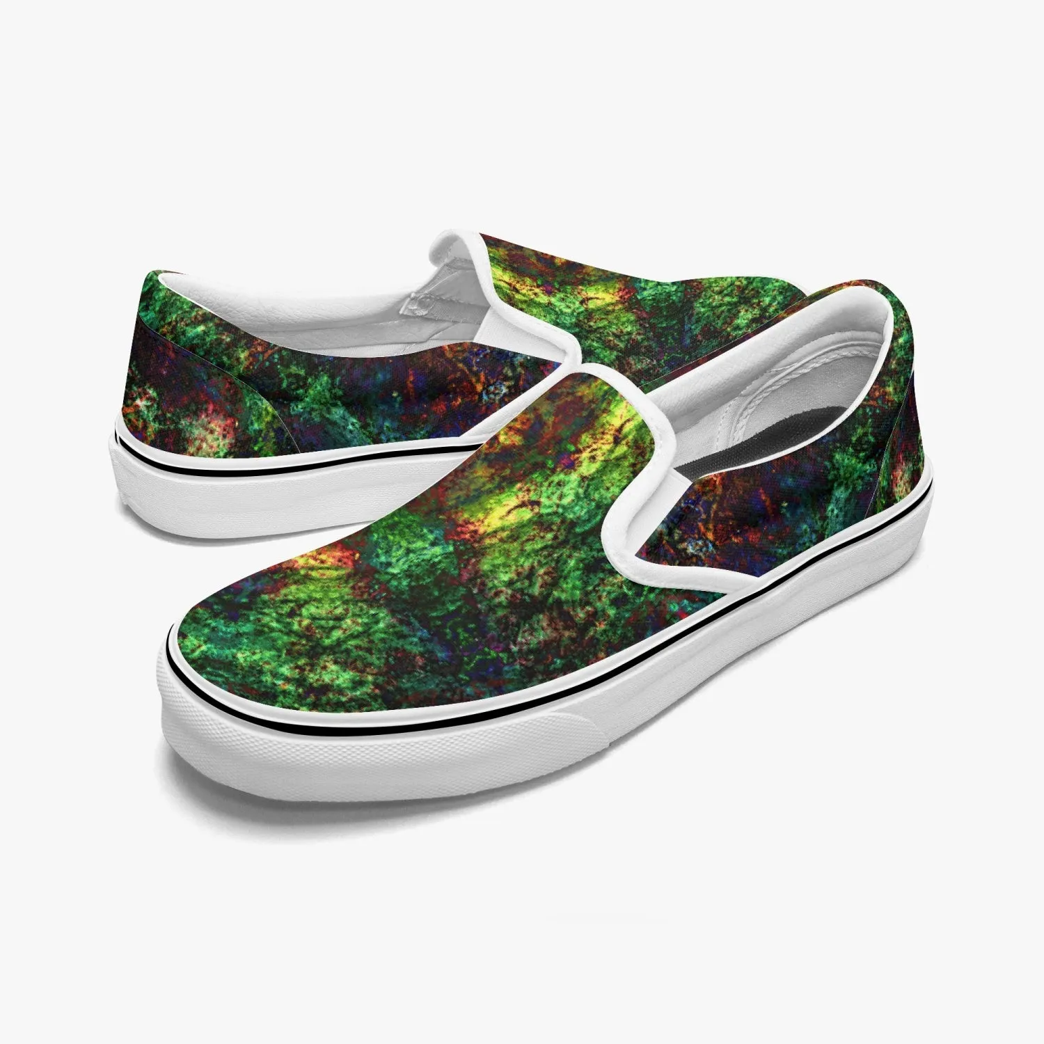 Epsilon Split-Style Psychedelic Slip-On Shoes