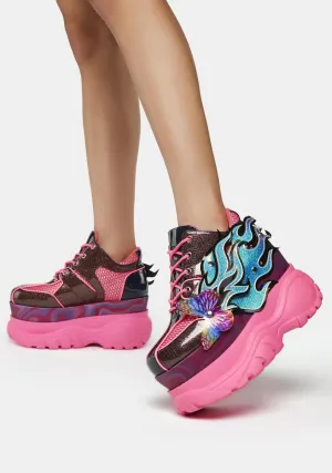 Flaming Fairywalker Platform Sneakers
