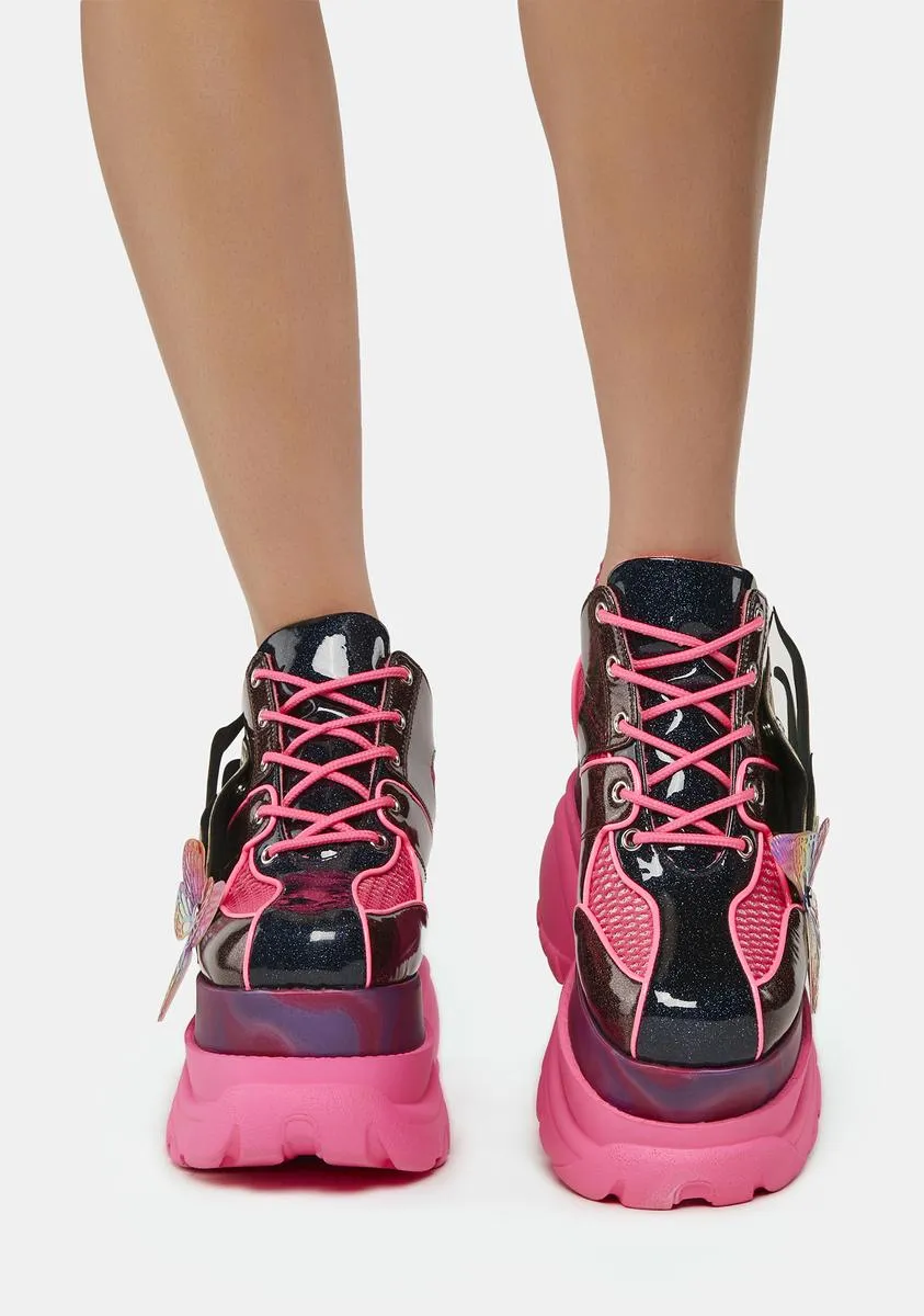 Flaming Fairywalker Platform Sneakers
