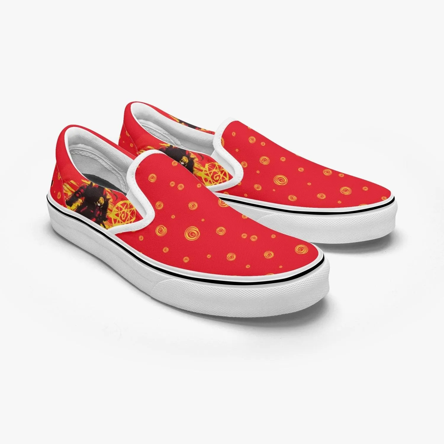 Fullmetal Alchemist Edward Slip Ons Anime Shoes