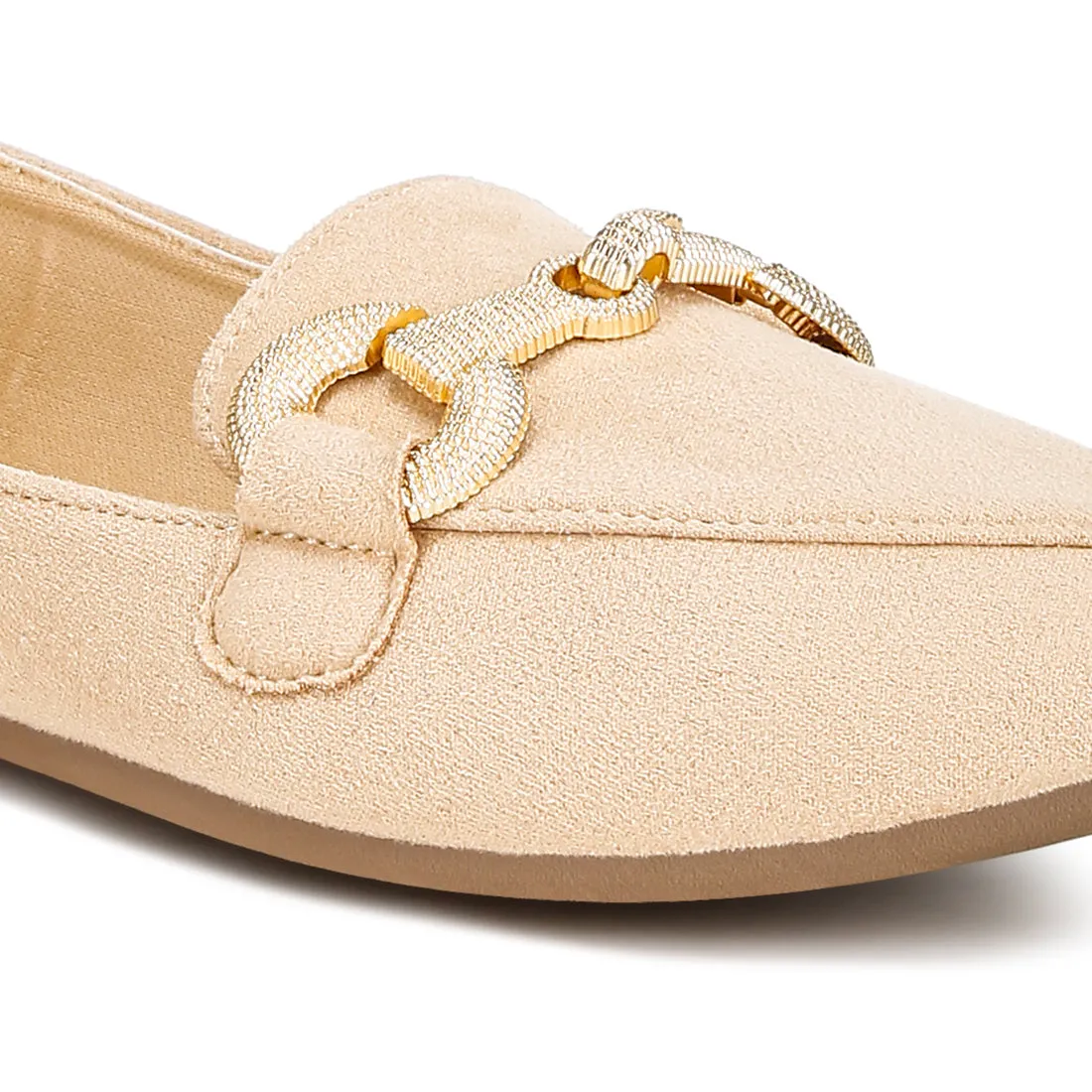 Horsebit Detail Flexible Loafers