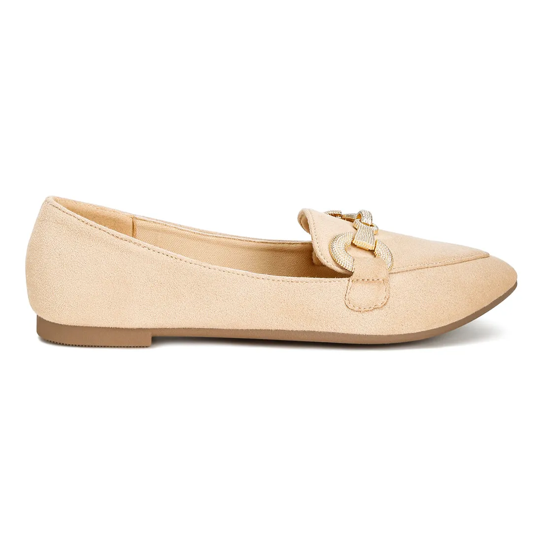 Horsebit Detail Flexible Loafers
