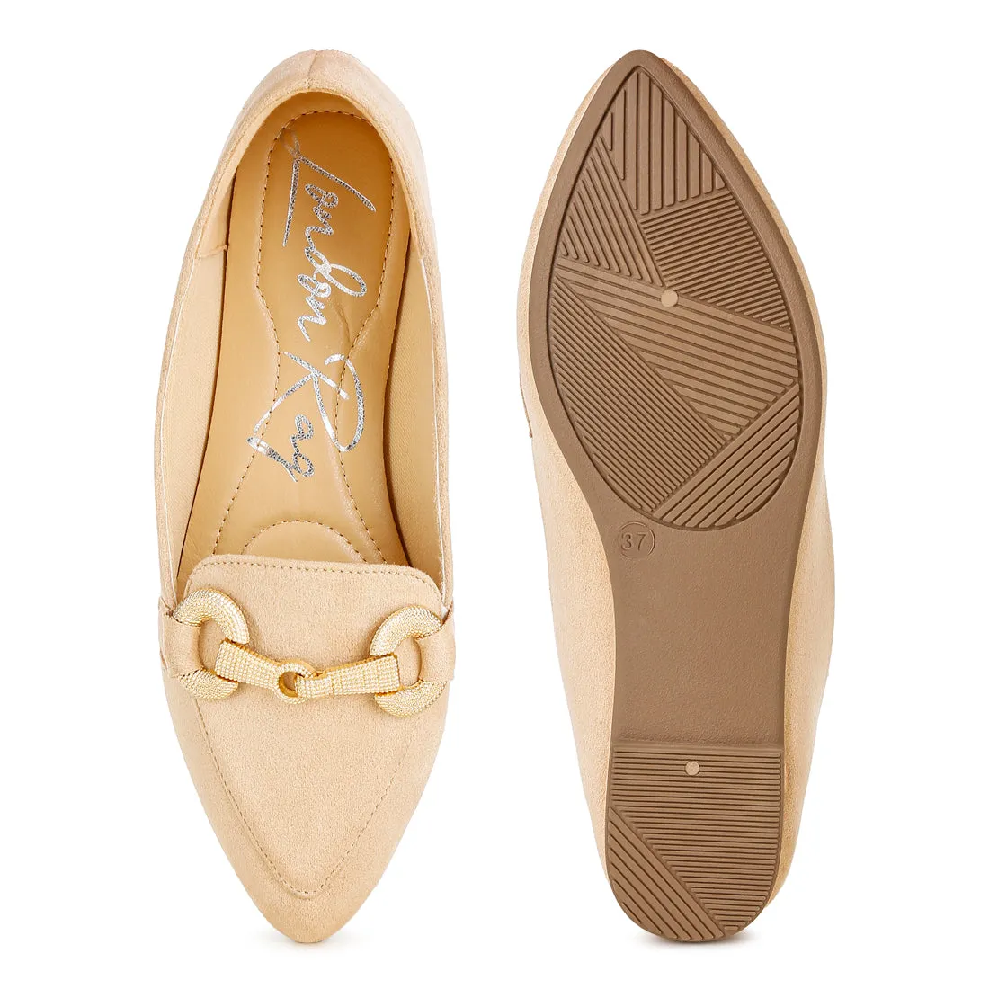 Horsebit Detail Flexible Loafers