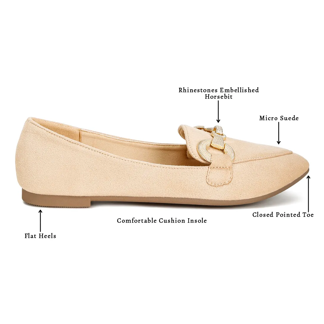 Horsebit Detail Flexible Loafers
