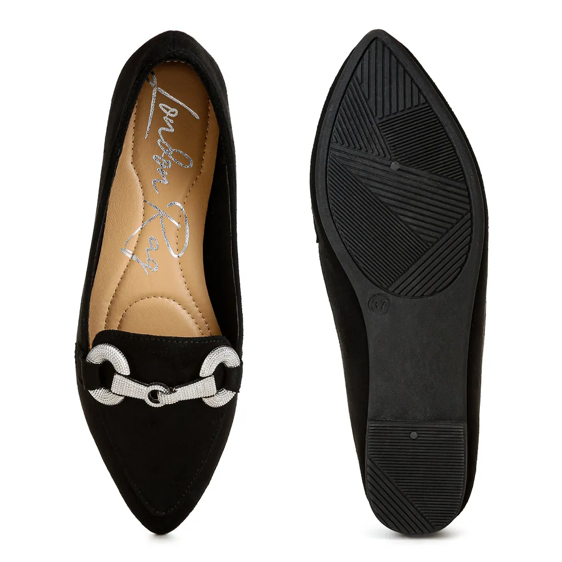 Horsebit Detail Flexible Loafers