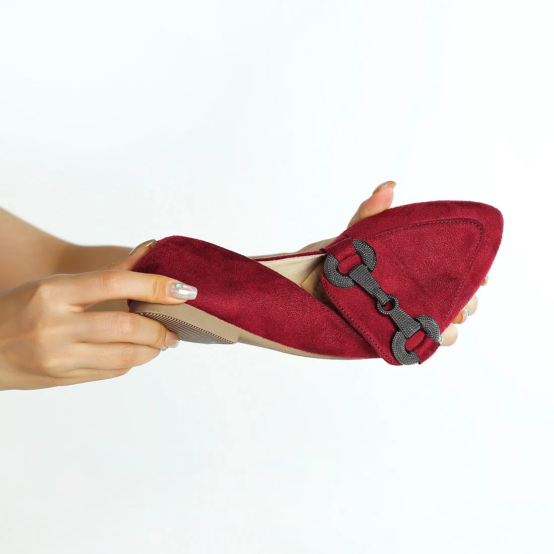 Horsebit Detail Flexible Loafers