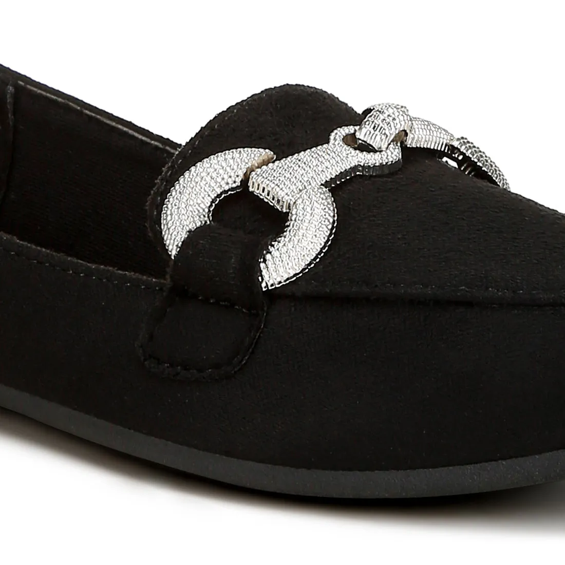 Horsebit Detail Flexible Loafers