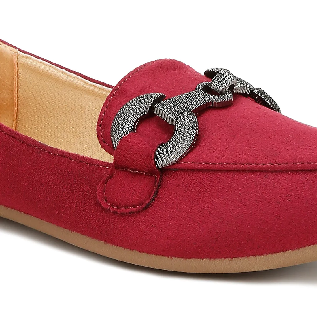 Horsebit Detail Flexible Loafers