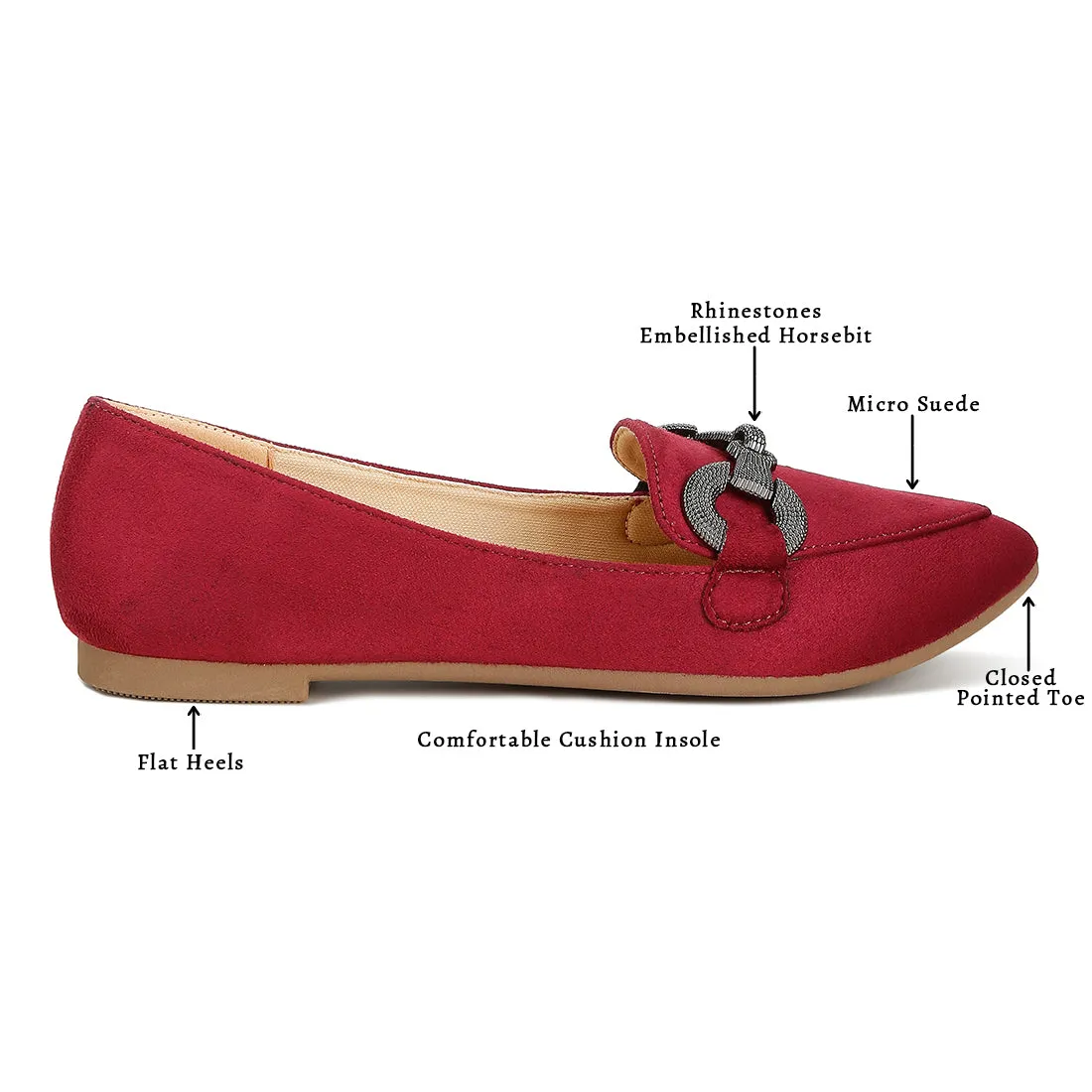 Horsebit Detail Flexible Loafers