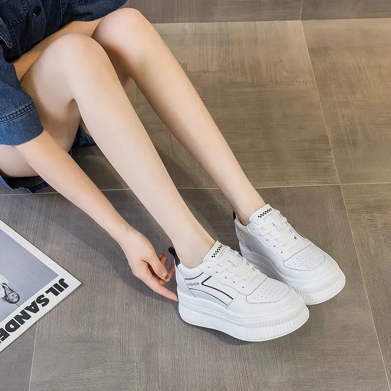 Joskaa 2024 New White Platform Sneakers Designer