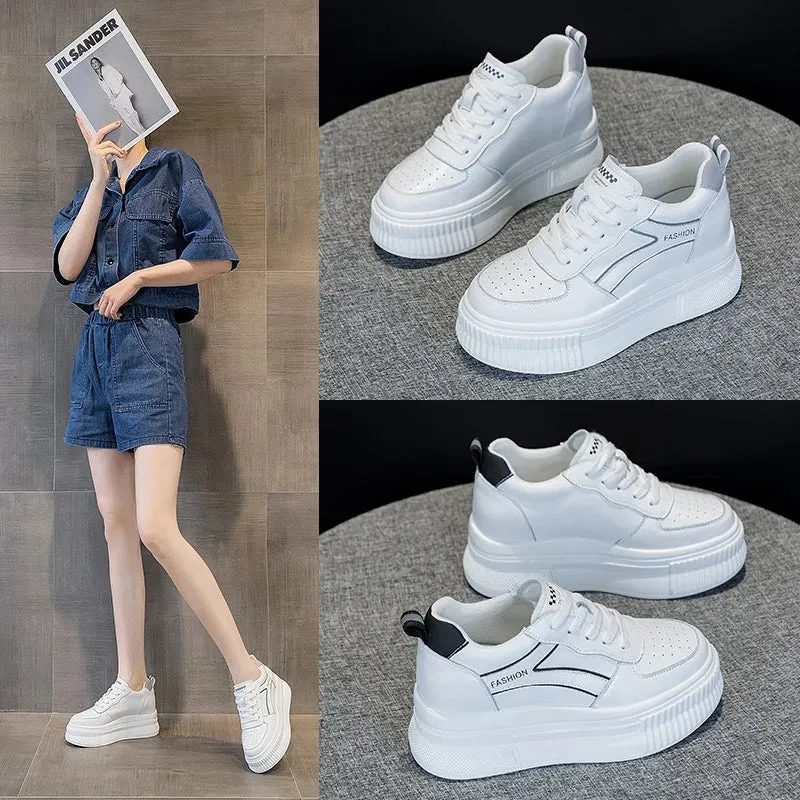 Joskaa 2024 New White Platform Sneakers Designer