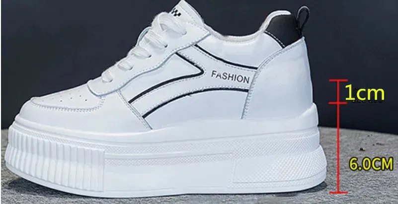 Joskaa 2024 New White Platform Sneakers Designer