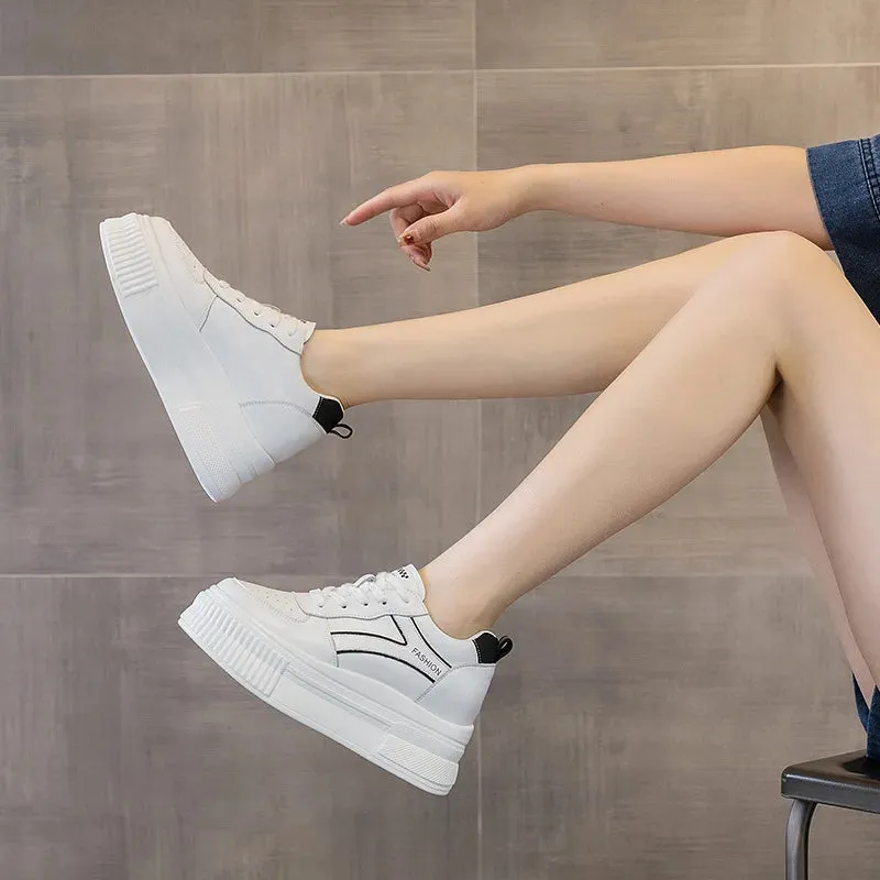 Joskaa 2024 New White Platform Sneakers Designer
