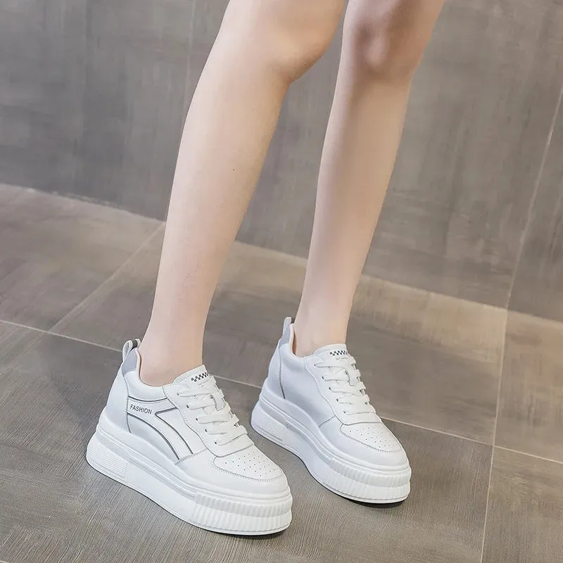 Joskaa 2024 New White Platform Sneakers Designer