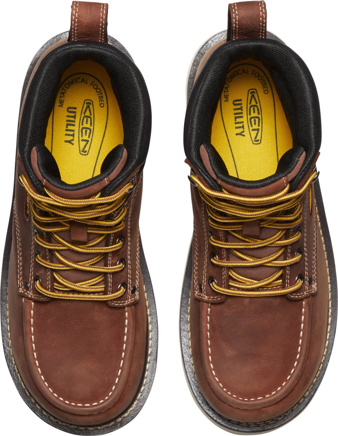 Keen Utility Mens Cincinnati 6in WP Soft Toe Tuscan Red Leather Work Boots