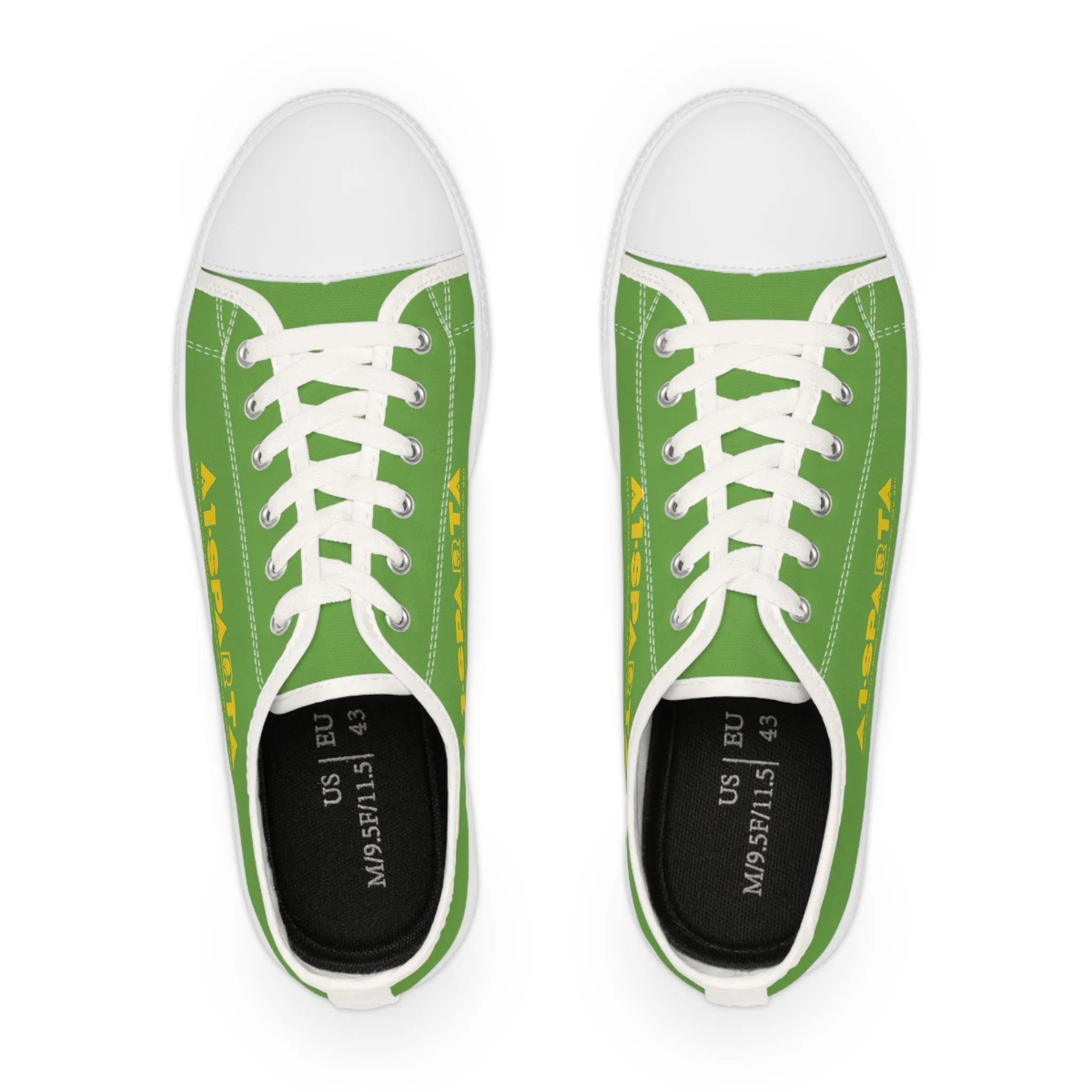 Light Green A1-Sparta Men's Low Top Sneakers