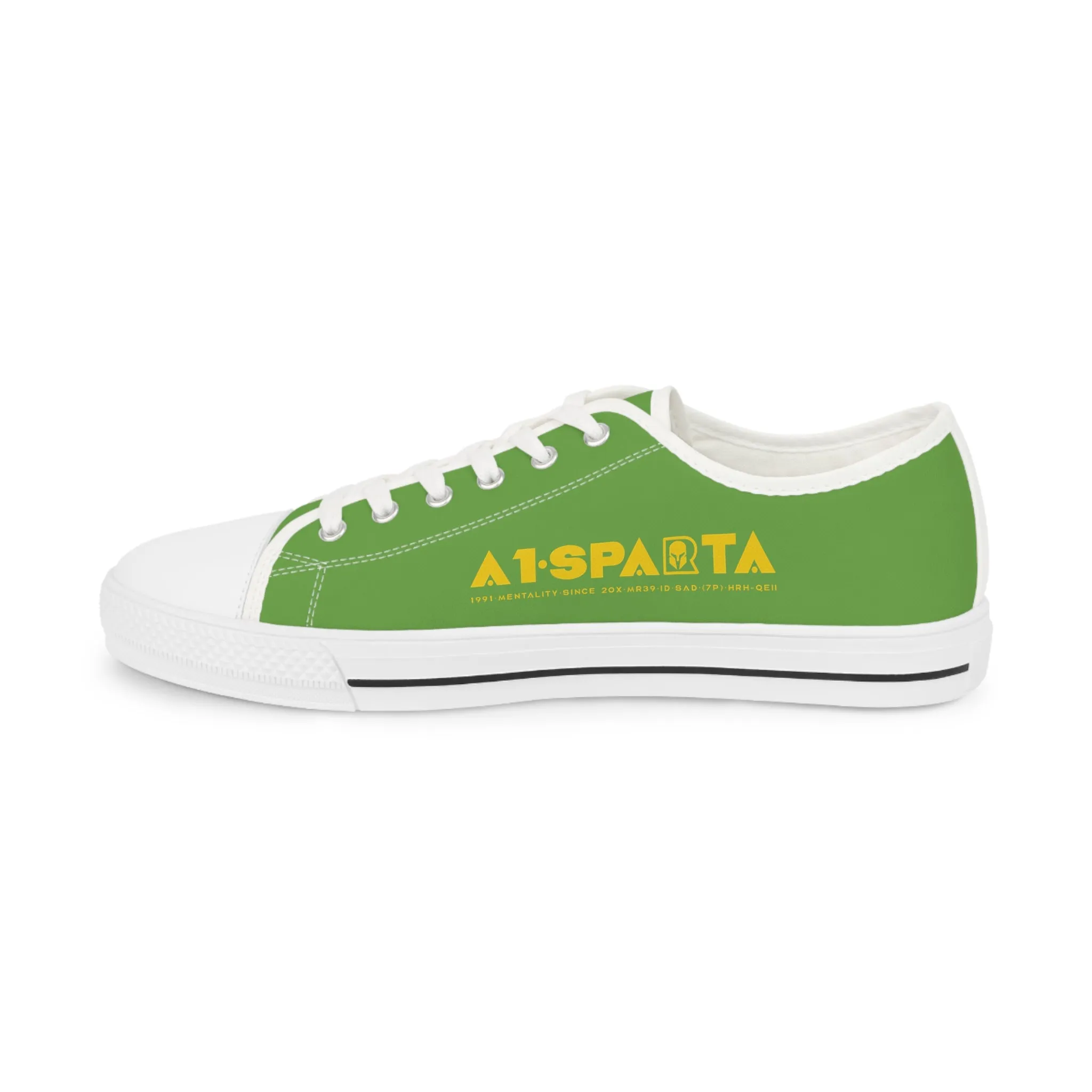 Light Green A1-Sparta Men's Low Top Sneakers