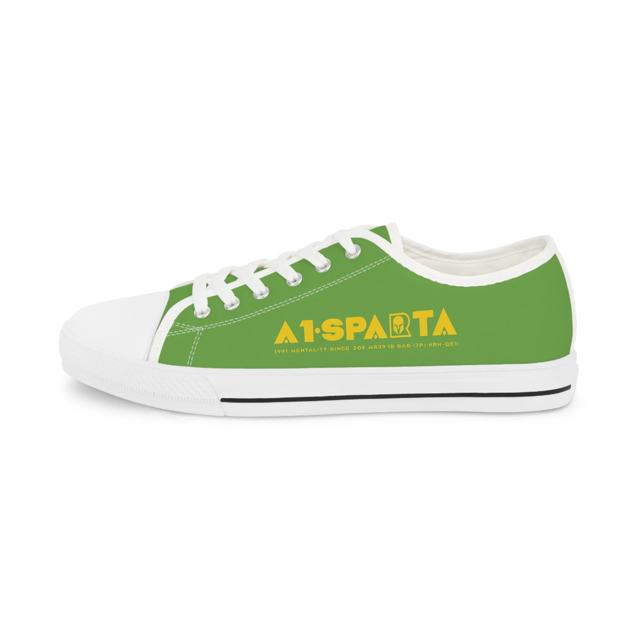 Light Green A1-Sparta Men's Low Top Sneakers