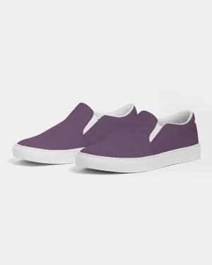 Medium Dark Purple Slip-On Canvas Sneakers | Men's | Medium Dark Pastel Purple | C30M60Y0K60