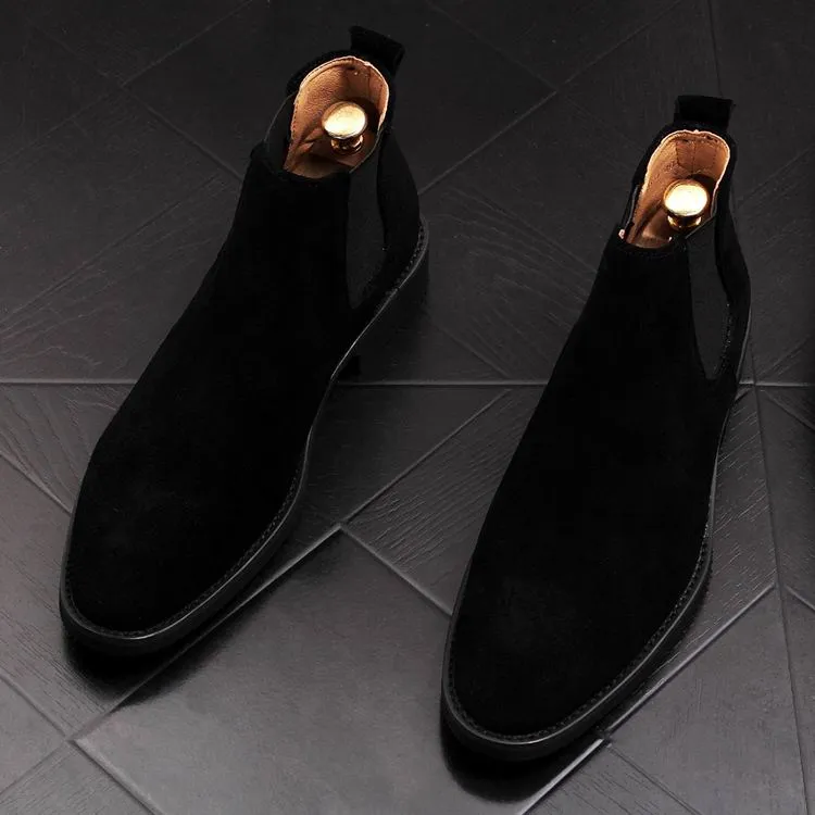 Men Suede Chelsea Boots