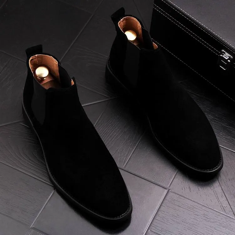 Men Suede Chelsea Boots