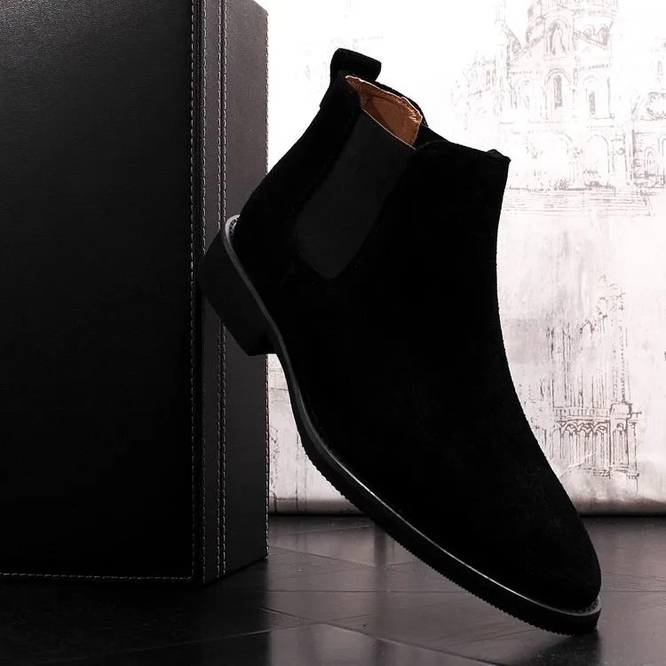 Men Suede Chelsea Boots