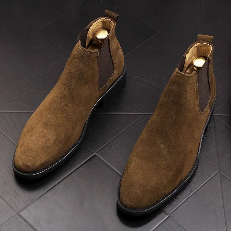 Men Suede Chelsea Boots