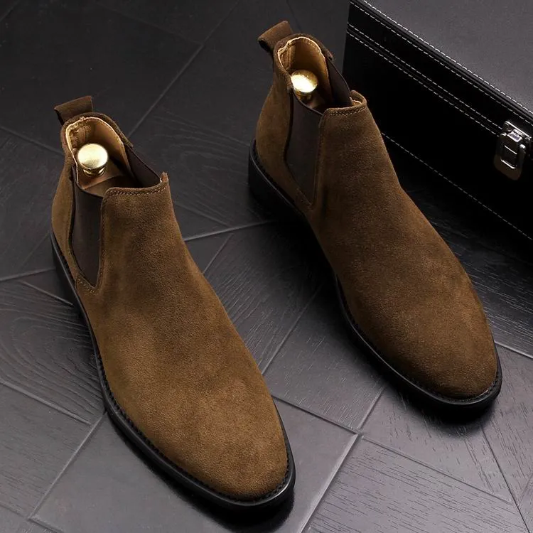 Men Suede Chelsea Boots