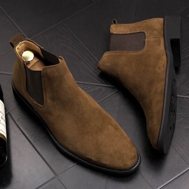 Men Suede Chelsea Boots