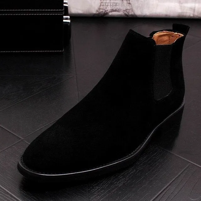 Men Suede Chelsea Boots
