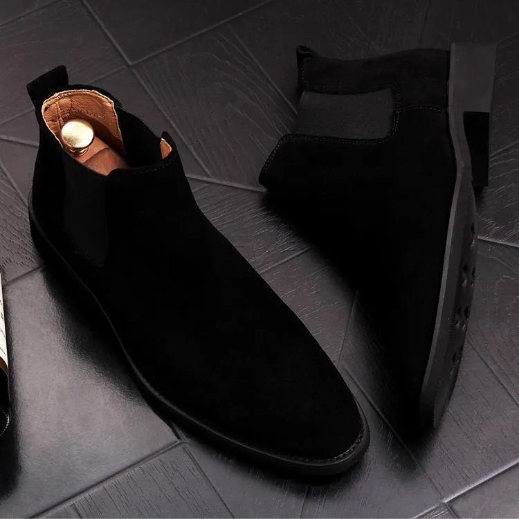 Men Suede Chelsea Boots