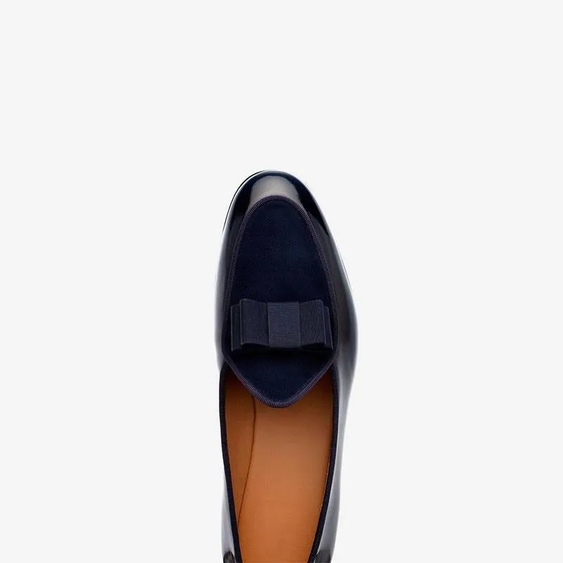 Mens Bowknot Dress Loafers
