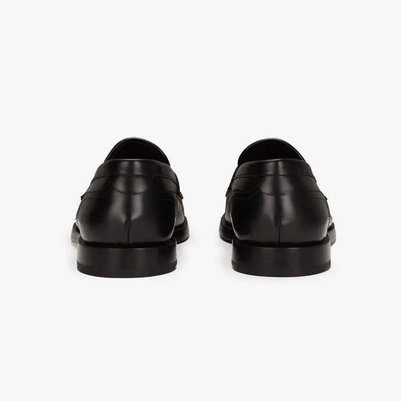 Mens Low Top Calf Penny Loafers Shoes