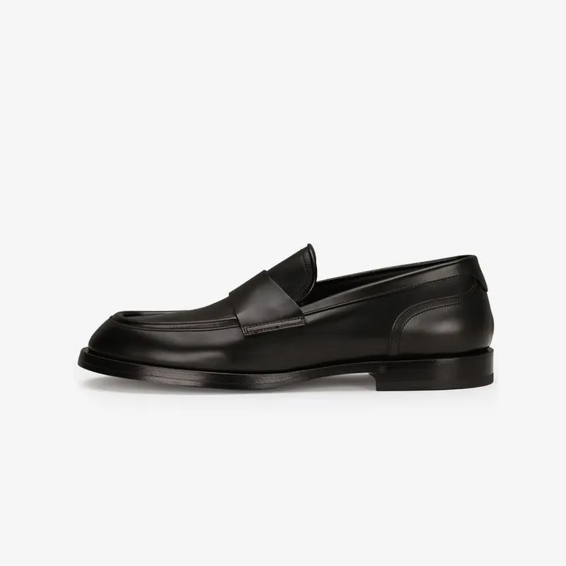 Mens Low Top Calf Penny Loafers Shoes