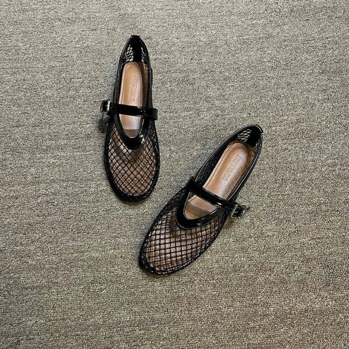 Merendy Nautica Mesh Trend Comfort Retro Black Loafers  