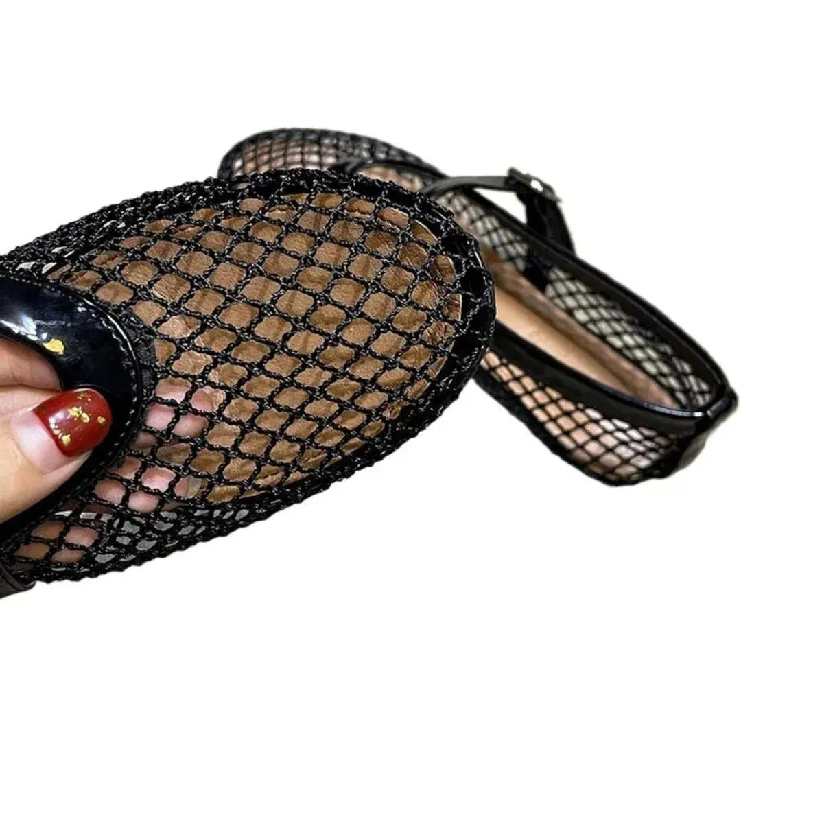 Merendy Nautica Mesh Trend Comfort Retro Black Loafers  
