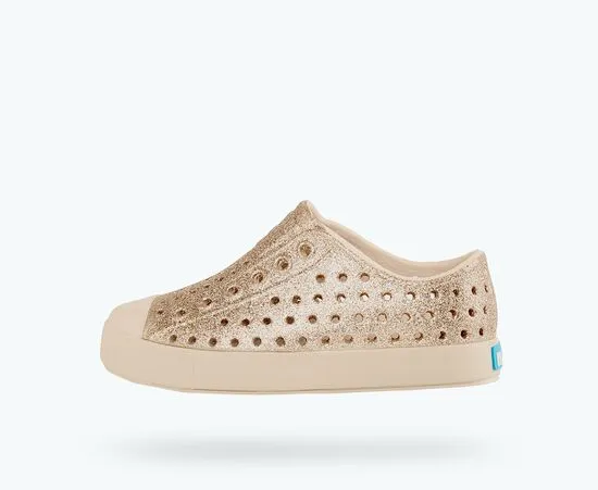 Native Junior's Jefferson Bling Sneaker - Rock Salt Bling/Rock Salt Pink 15100112-5506