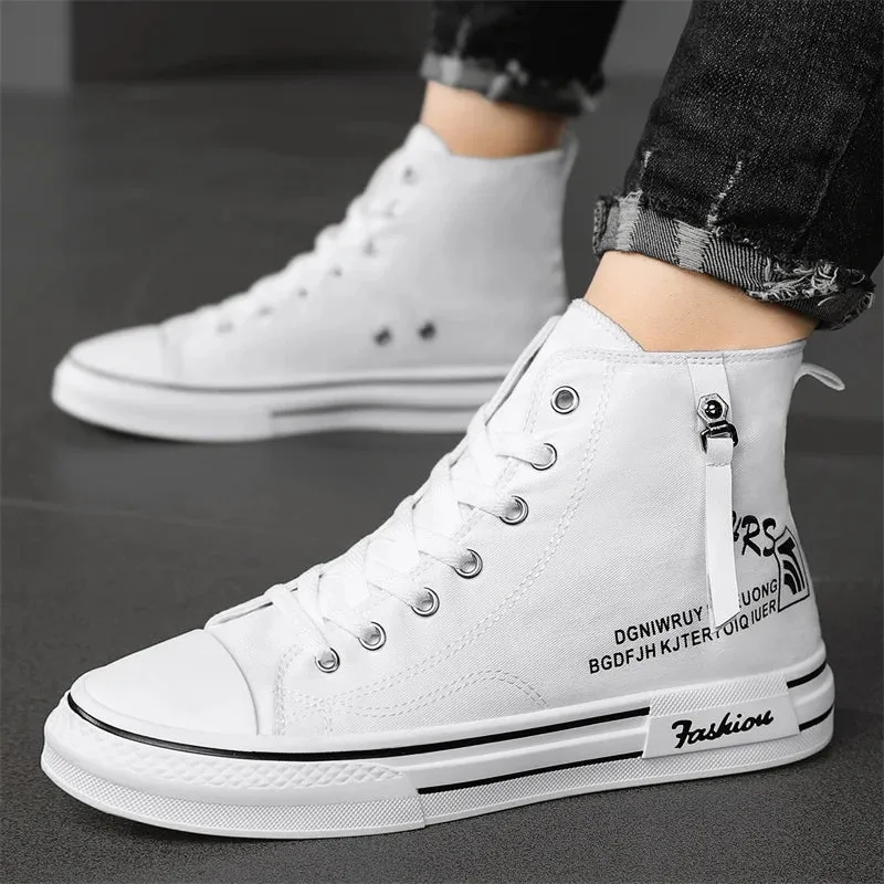 New Men's High Top Canvas-Comfortable Designer Shoes for Men