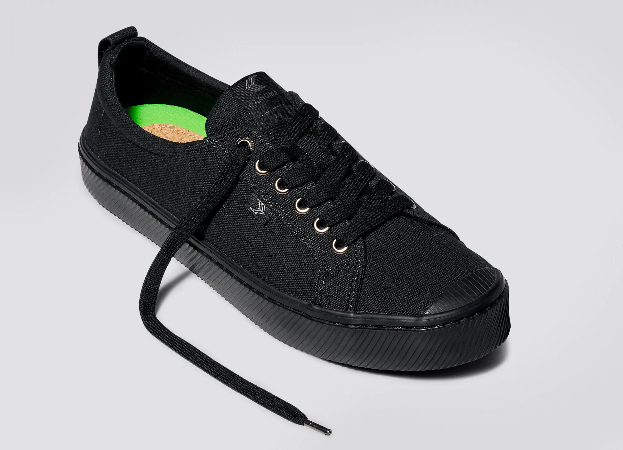 OCA Low All Black Canvas Sneaker Women