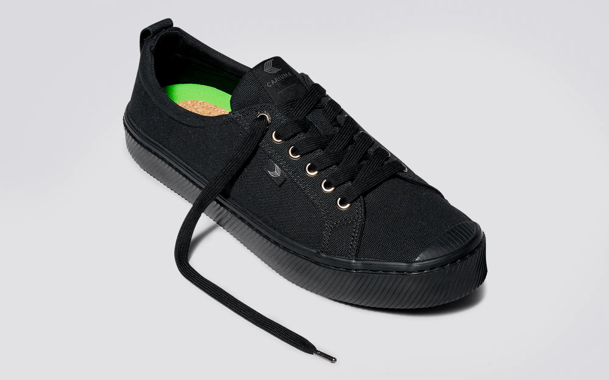 OCA Low All Black Canvas Sneaker Women