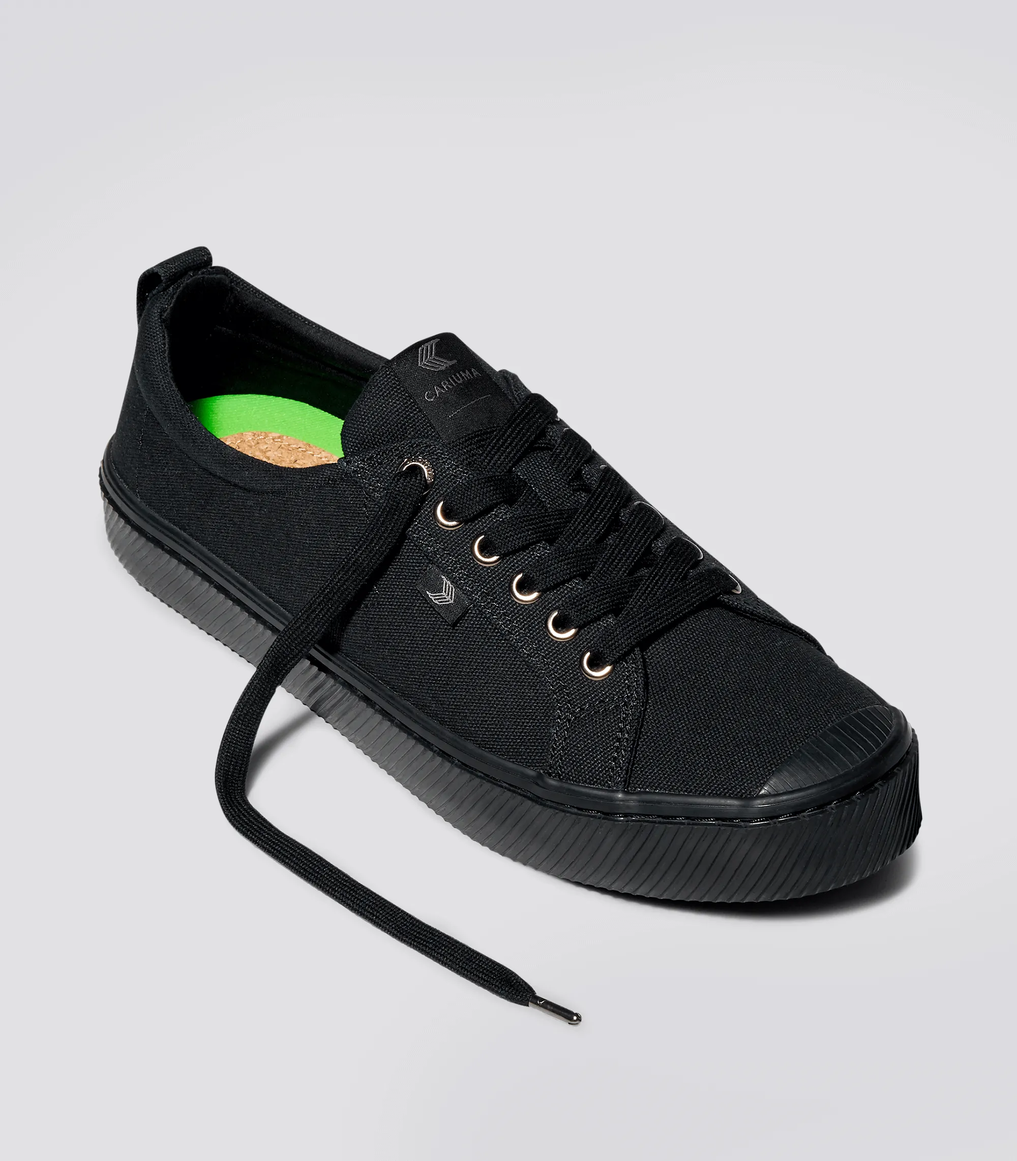 OCA Low All Black Canvas Sneaker Women