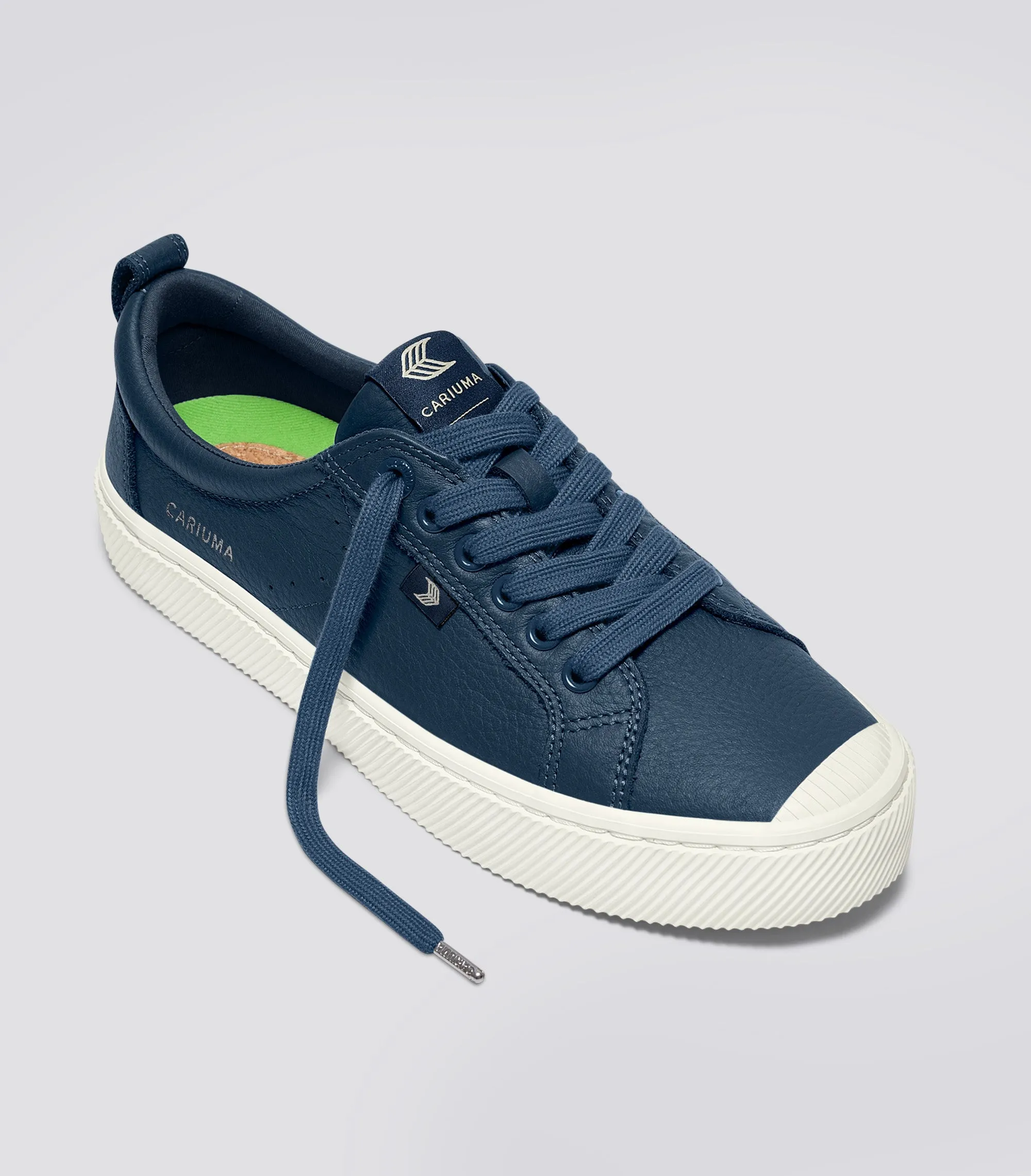 OCA Low Dark Denim Premium Leather Sneaker Women